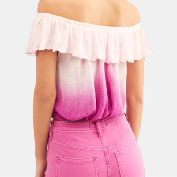 Free People *Cora Lee Ombre Ruffled Tank Top/ M - Picture 2 of 7